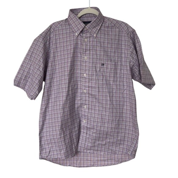 Kenzo Men's Cotton patterned short sleeve button down shirt size Large - Picture 1 of 9